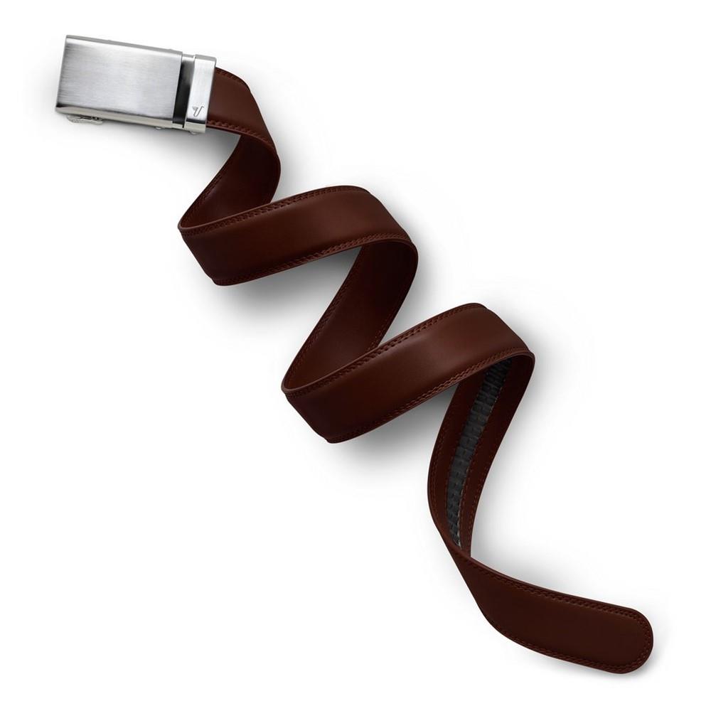 Mission Belt - Genuine Leather Alloy Buckle Brown Chocolate Color - Stylish & Durable for Men's Casual, Business & Outdoor Wear