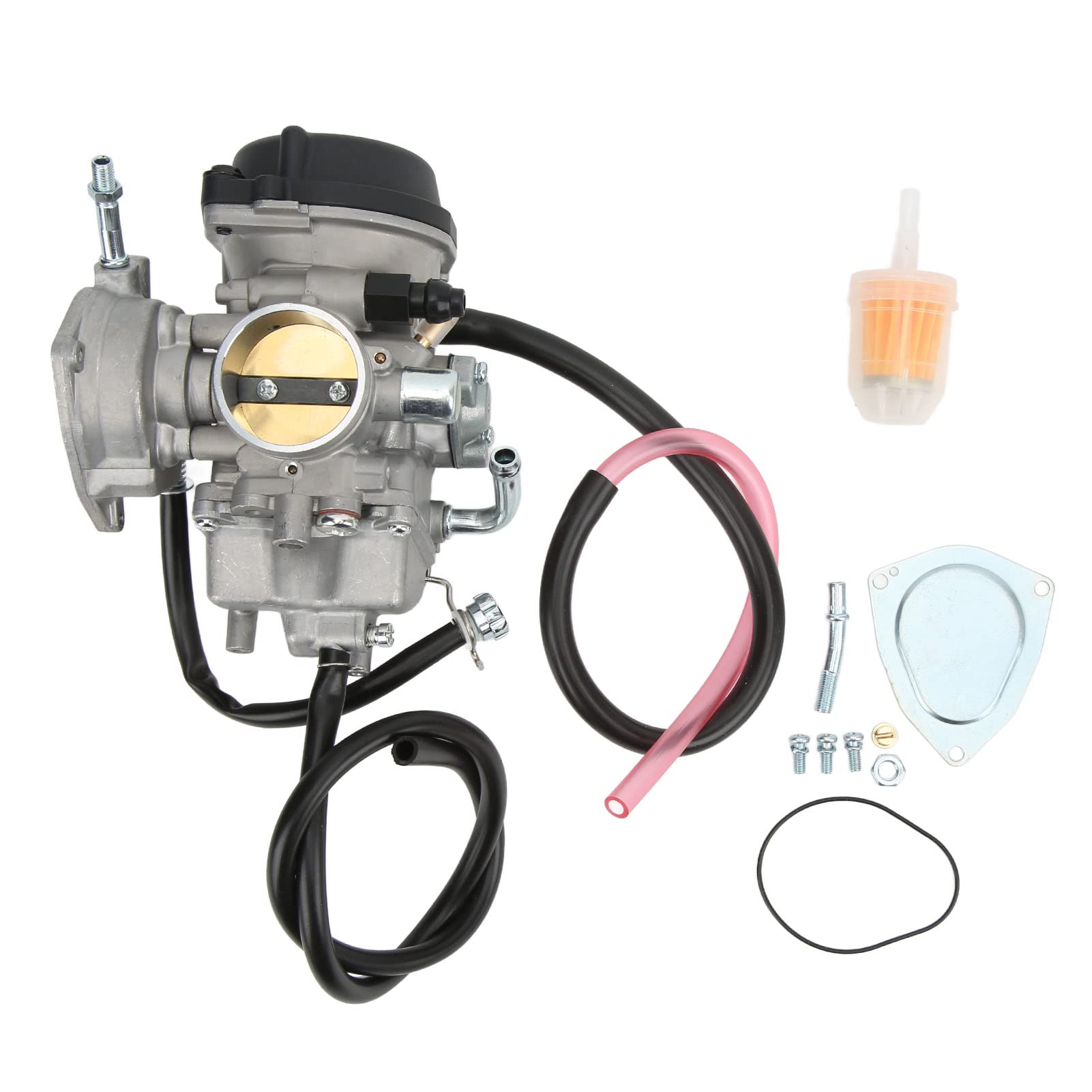 High Performance Carburetor Assembly - Durable Metal Alloy ATV Carburetor for Smooth Acceleration & Easy Installation | Perfect for Off-Roading, Trail Riding & ATV Maintenance