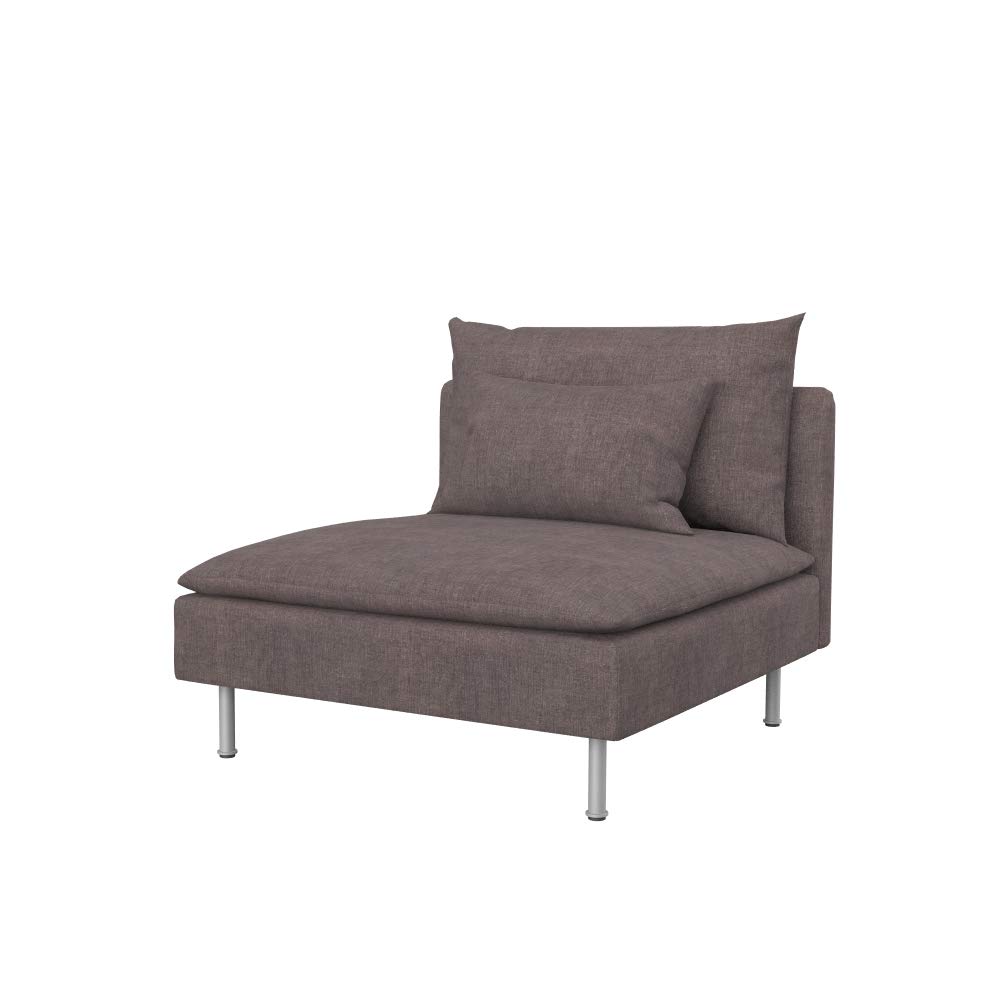 Söderhamn 1-Seat Section Replacement Cover - Soft Chocolate Fabric Sofa Slipcover | Perfect for Living Room, Bedroom & Home Decor Upgrade