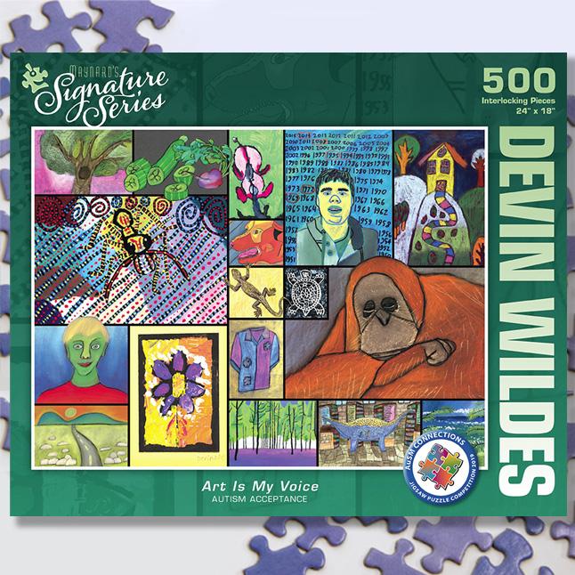 Art Is My Voice 500 Piece Puzzle - Premium Jigsaw Puzzle for Adults & Teens - Creative Home Decor & Relaxing Activity for Family Game Nights