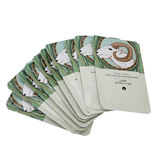 10-Pack Goat Milk Facial Pads for Moisturizing & Hydrating - Gentle Exfoliating & Nourishing Skincare Pads for Daily Face Cleansing & Makeup Removal