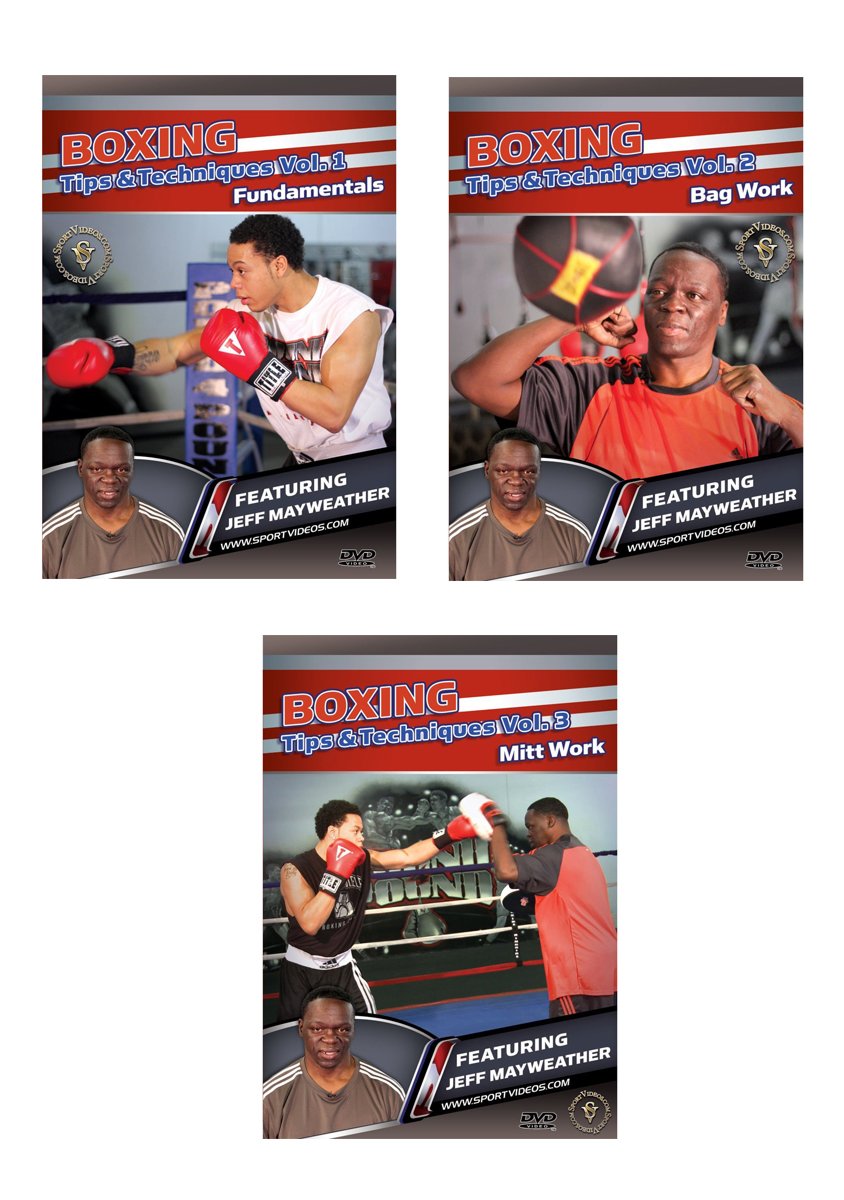Jeff Mayweather Boxing Training Set - Learn Boxing Tips, Techniques & Workouts for Beginners | Home Gym, Fitness & Self-Defense
