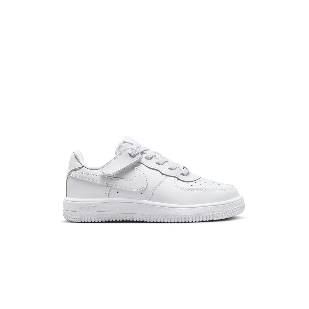 Kids Force 1 Low Easyon 'Triple White' Sneakers - Lightweight Comfortable Athletic Shoes for Boys & Girls - Perfect for School, Sports, and Everyday Wear