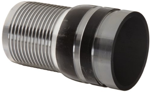 Dixon STV50 Unplated Steel Shank Water Fitting - King Combination Nipple with Grooved End - 5