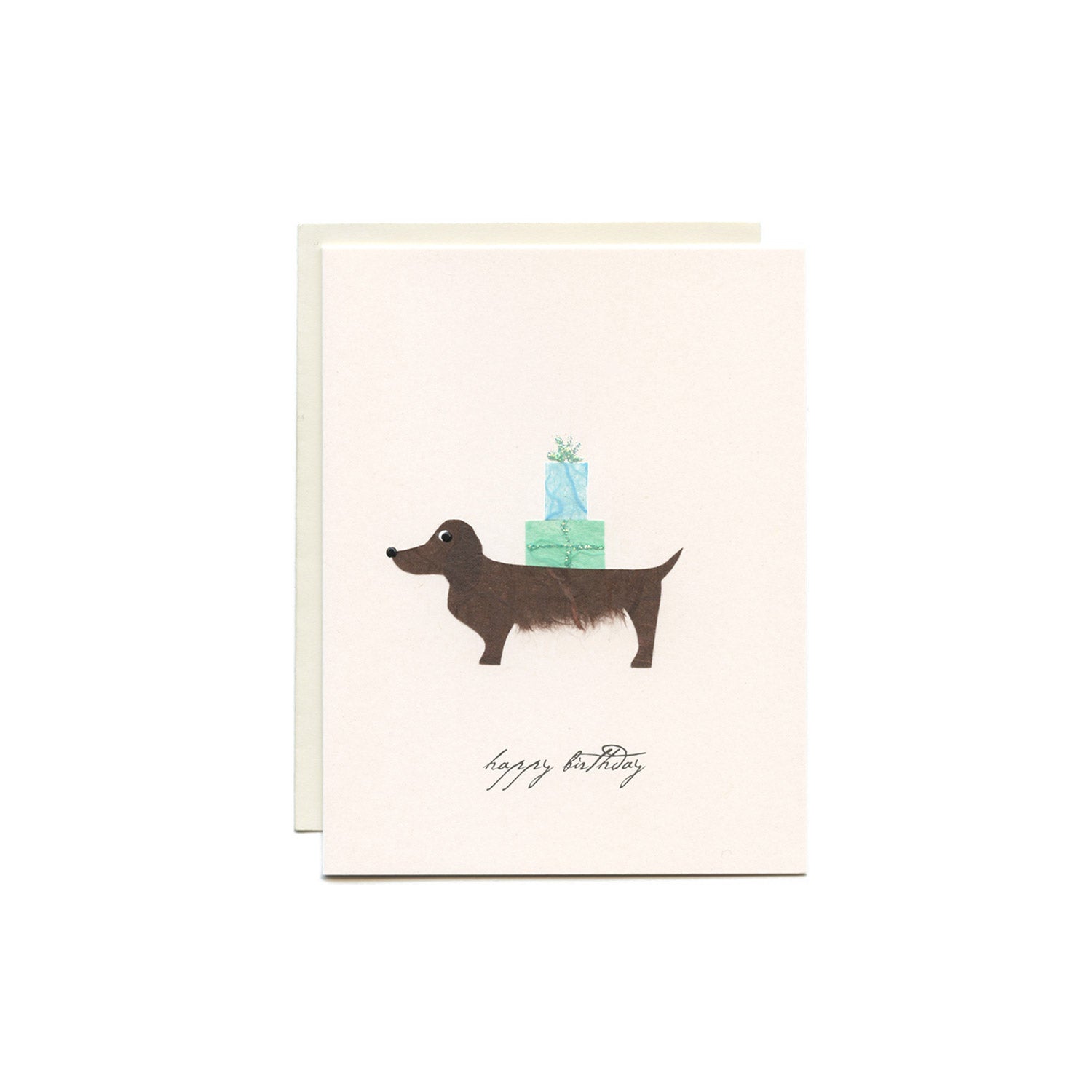 Happy Birthday Card for Dog Lovers - Cute Dog with Presents Design - Perfect for Pet Birthday Parties & Celebrations