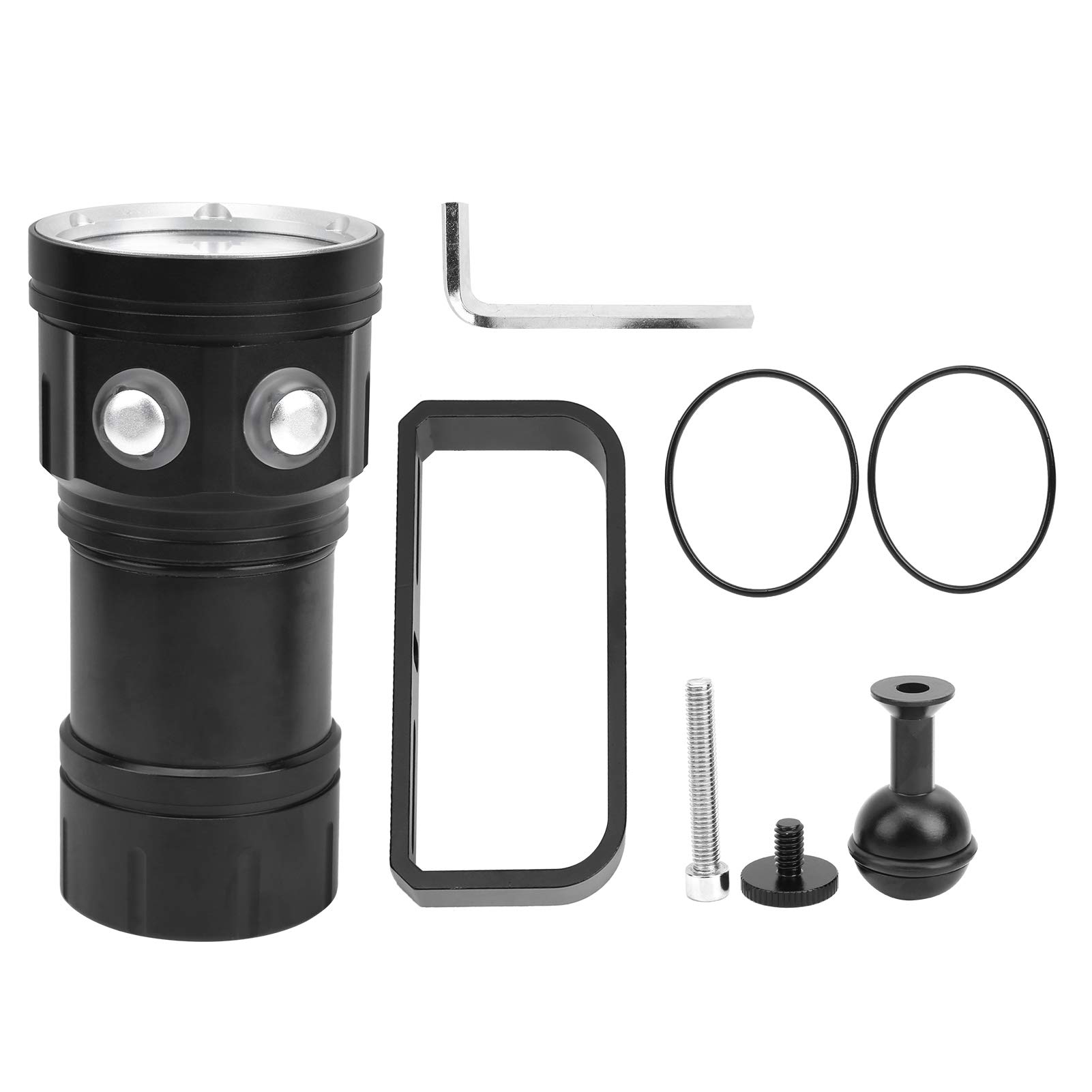 High-Efficiency LED Diving Torch - Waterproof Diving Flashlight with Aviation Aluminum Body for Scuba Diving, Snorkeling, Night Swimming & Underwater Exploration | Perfect for Home, Travel & Adventure Activities