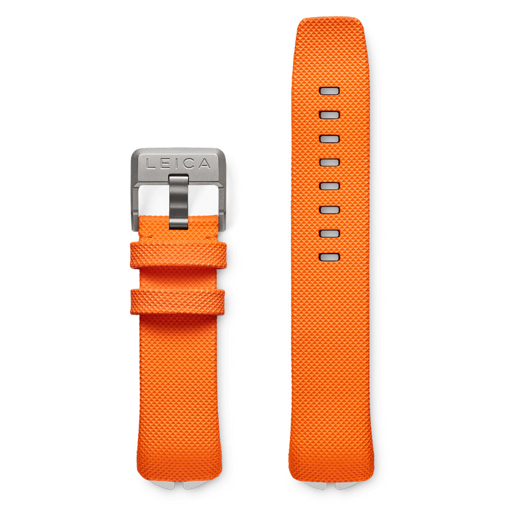 Leica ZM 12 Orange Clou de Paris Camera Strap with Titanium Buckle - Premium Leather Wrist Strap for Leica M Series, Q & CL Cameras - Perfect for Street Photography & Travel