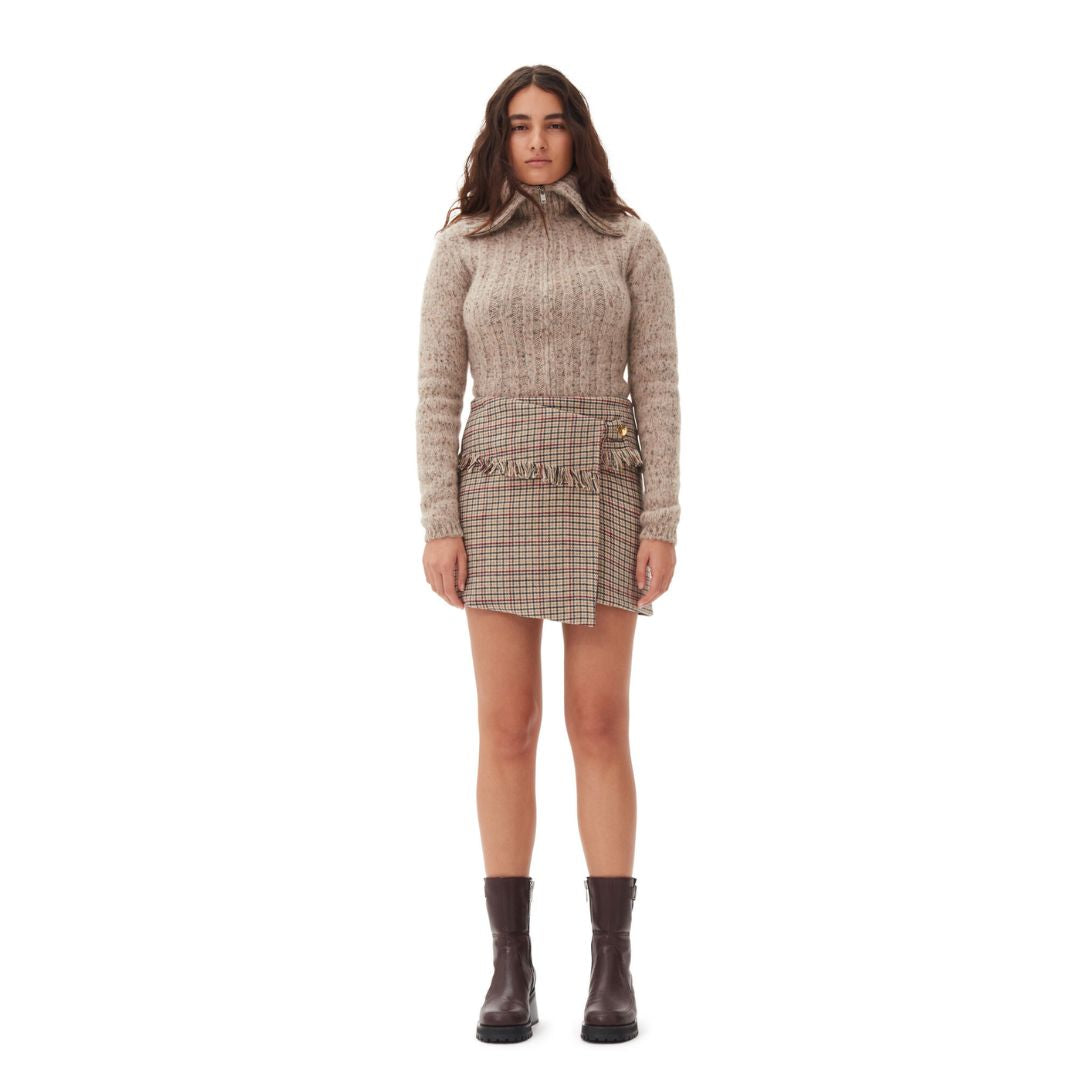 Premium Alpaca Cotton Blend High Neck Sweater for Women - Soft & Warm Winter Pullover - Perfect for Safari, Travel & Outdoor Adventures