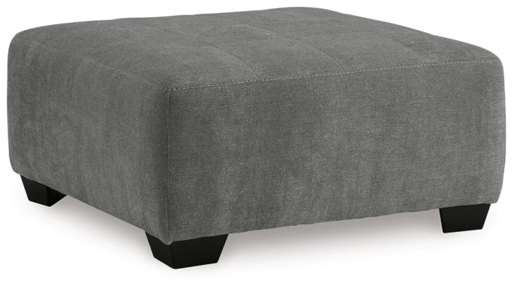 Birkdale Court Oversized Accent Ottoman - Large Round Footstool Pouf with Tufted Design for Living Room, Bedroom & Home Decor