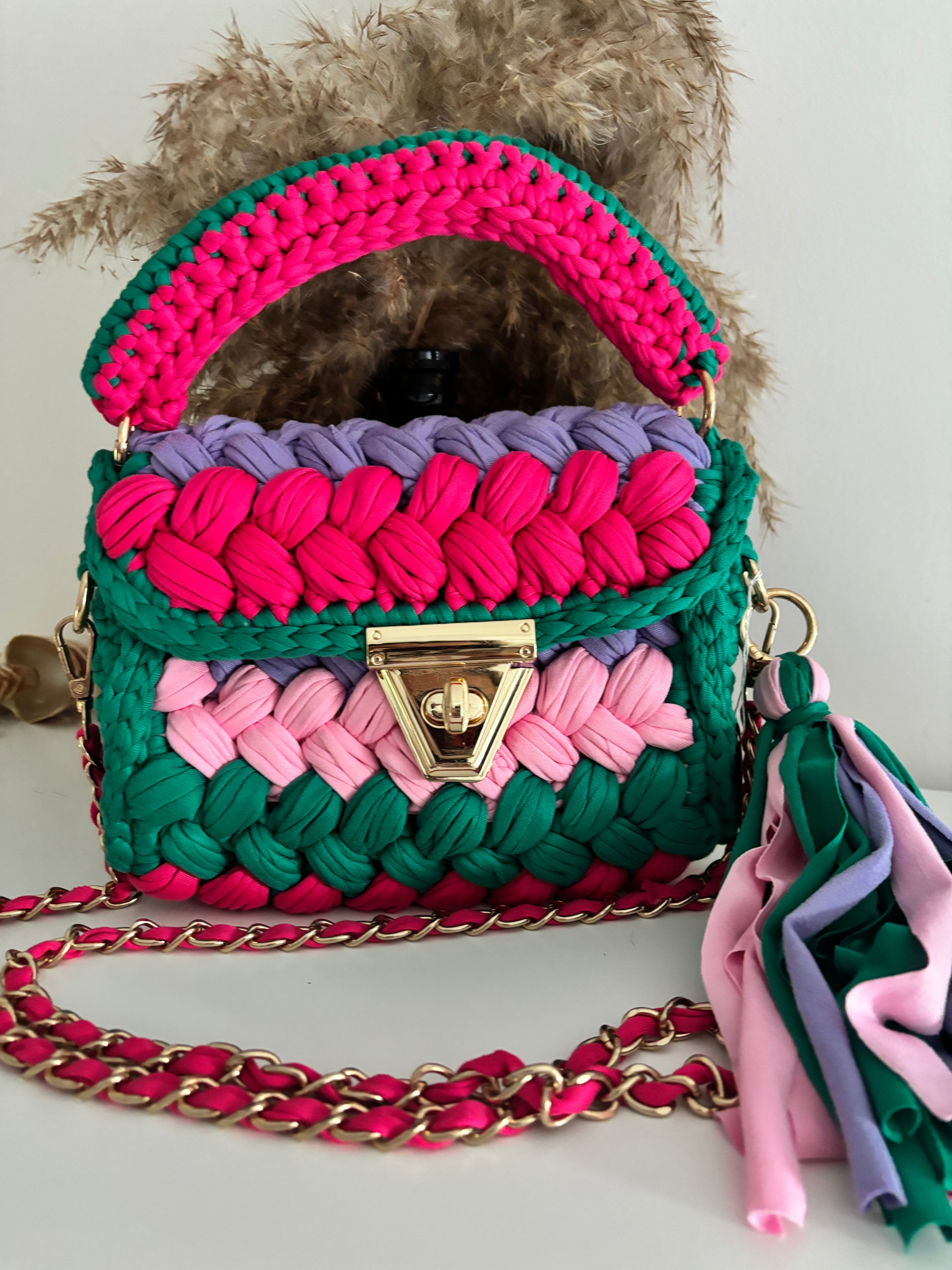 Stylish Multi-Color Puff Sleeve Handbag for Women - Fashionable Crossbody Purse for Daily Use, Work, and Evening Out