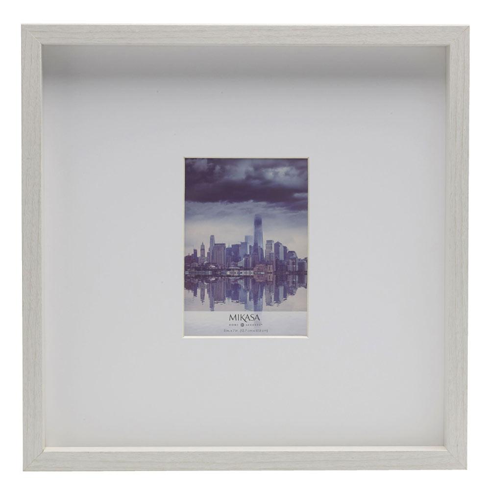 15x15 Inch White Square Picture Frame - 5x7 Matted Display for Art & Photos | Perfect for Wall Decor, Home Gallery, and Office Display