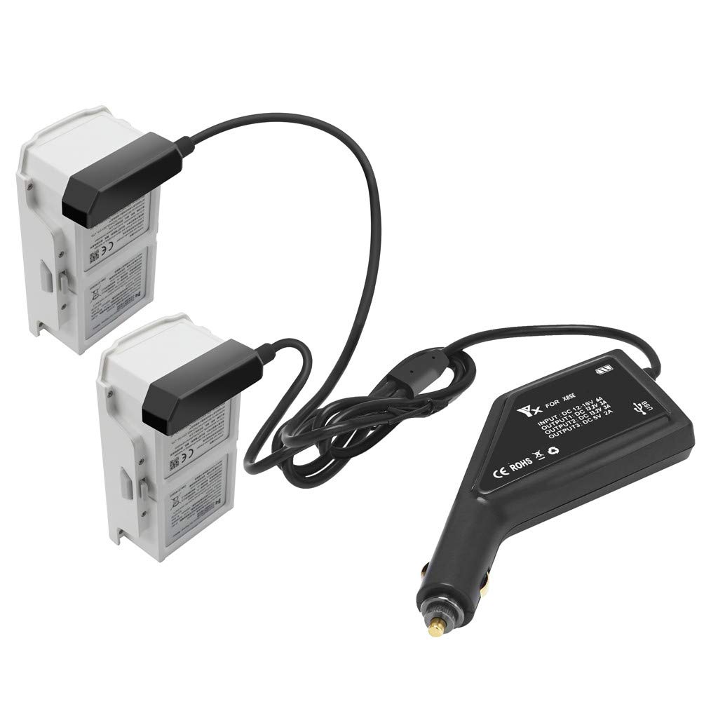 **FIMI X8 SE Drone 3-in-1 USB Car Charger & Remote Control Battery Charger - Fast Charge 2 Batteries Simultaneously | Compatible with Xiaomi FIMI X8 SE | Perfect for Travel, Outdoor Adventures & Aerial Photography**