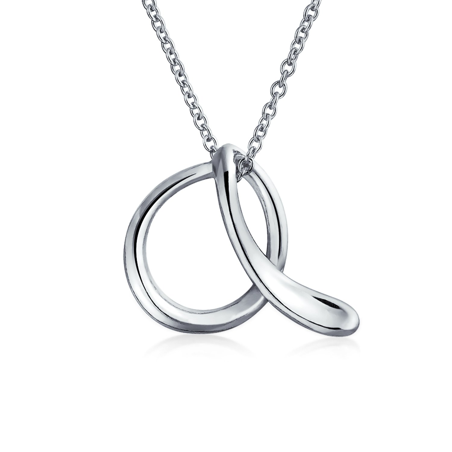 Personalized ABC Letter Necklace - 14K Gold Plated Sterling Silver Jewelry for Women & Teens | Gift for Her