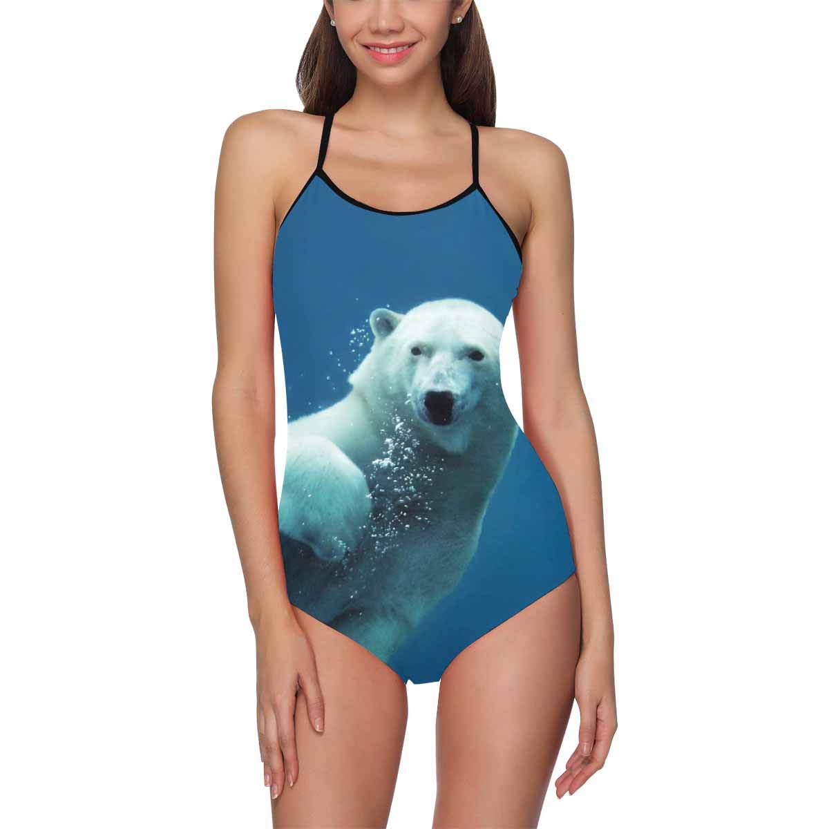 InterestPrint Women's High Waist Monokini Swimsuits - Classic Scoop Neck One Piece Bathing Suit for Beach, Pool & Summer Vacations