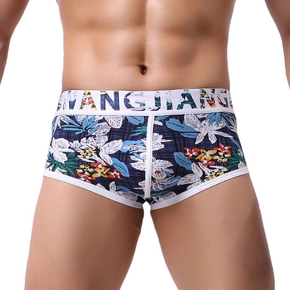 **2018 Sexy Soft Cotton Breathable Boxer Briefs for Men - Comfortable Bulge Pouch Underwear - Clearance Deals - Perfect for Daily Wear, Gym & Sleep**