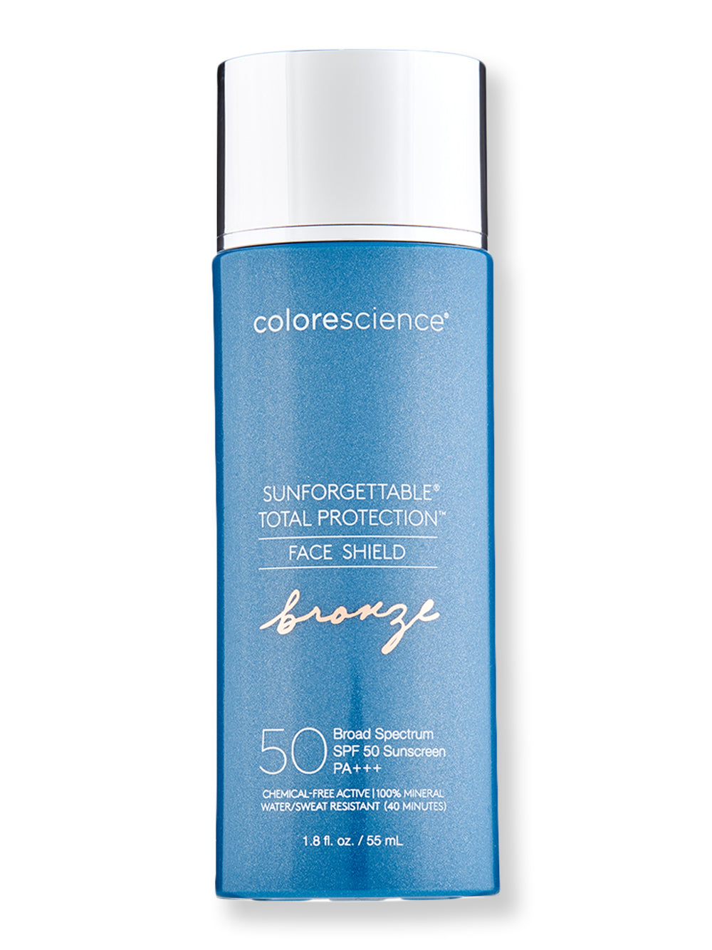 Colorescience Total Protection Face Shield SPF 50 - Tinted Mineral Sunscreen for Daily UV Defense, Anti-Aging & Hydration | Perfect for Outdoor Activities, Beach Days & Everyday Wear