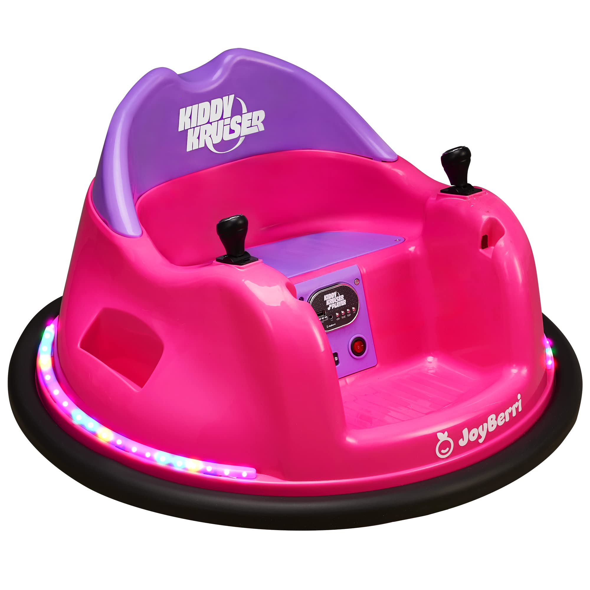 JoyBerri Electric Bumper Car for Toddlers & Kids - Bluetooth, Music, Remote Control & Safety Certified - Best Ride On Toy Gift for Boys & Girls - Perfect for Indoor Play, Birthday Parties & Outdoor Fun