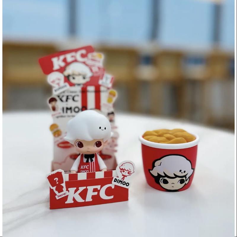 Exclusive DIMOO Pop Mart KFC 35th Anniversary Bucket Series Blind Box - Limited Edition Ace Fried Chicken Collectible (1/288) for Anime Fans & Toy Collectors - Perfect for Display, Gifts, and Pop Mart Collections