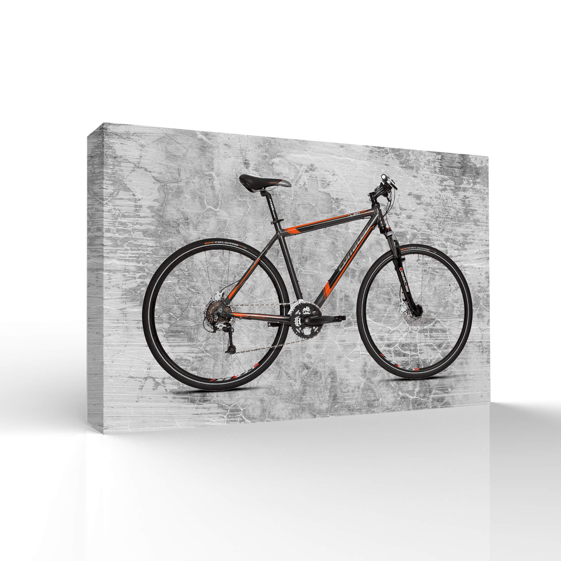 Wall26 Canvas Wall Art - Outdoor Bike Giclee Painting - 16x24 Inches - Perfect for Bedroom, Living Room, House Decoration, and Home Art