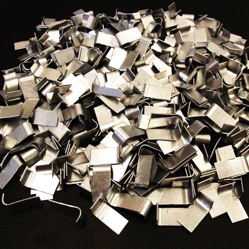 4 lbs Galvanized Wire Cage J Clips - Heavy Duty Fasteners for DIY Rabbit Hutches, Chicken Coops & Small Animal Enclosures (Pack of 100)