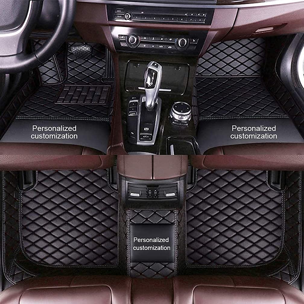 Premium Custom Car Floor Mats for Sedan, SUV, Pickup, Hatchback & Coupe - All-Weather Full Coverage Leather Liners - Black Auto Floor Protection Accessories | Perfect for Daily Commute, Road Trips & Off-Road Adventures
