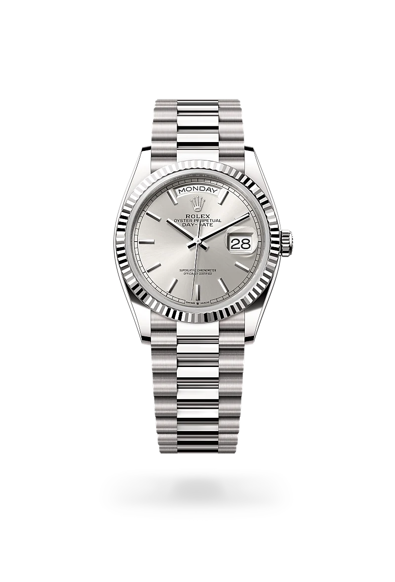 Rolex Day Date 36 18K White Gold Watch M128239-0005 | Luxury Men's Timepiece for Business & Formal Occasions
