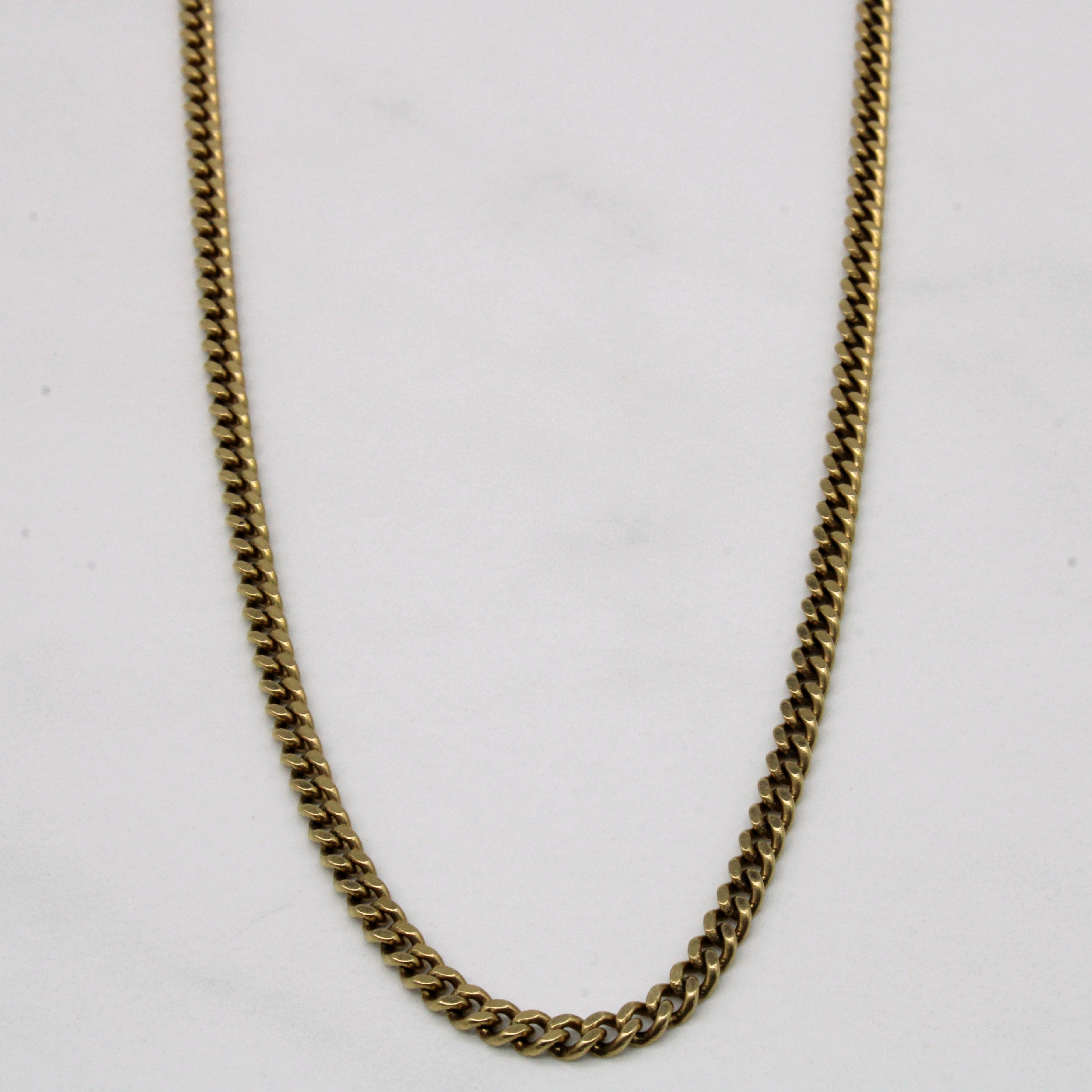 10K Yellow Gold Cuban Link Chain for Men - 21 Inch Solid Gold Rope Necklace - Durable & Stylish Jewelry for Hip Hop Fashion, Gifts & Everyday Wear