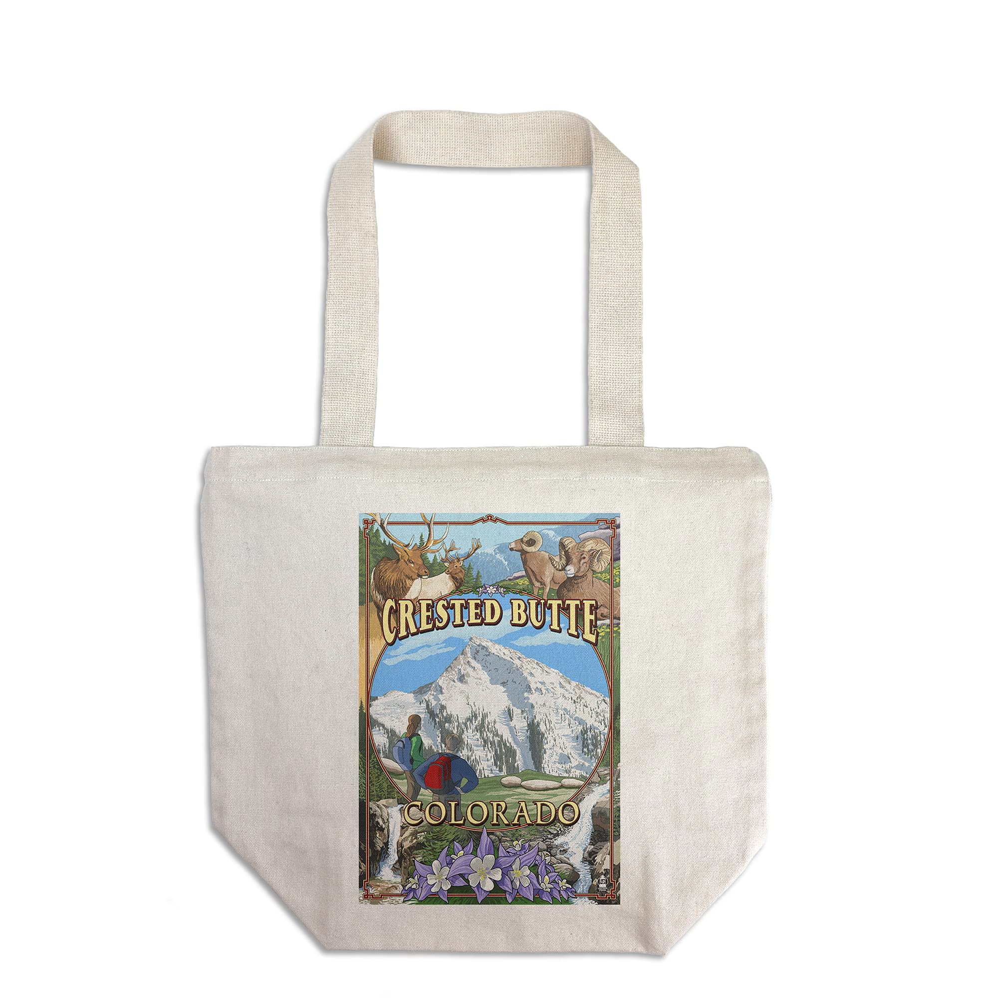 **Crested Butte Colorado Tote Bag - 100% Cotton Canvas Reusable Shopping Bag - Eco-Friendly & Durable - Perfect for Groceries, Beach Trips & Travel**