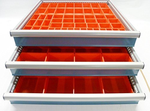 Schaller 94-Piece Red Plastic Storage Box Assortment - 2