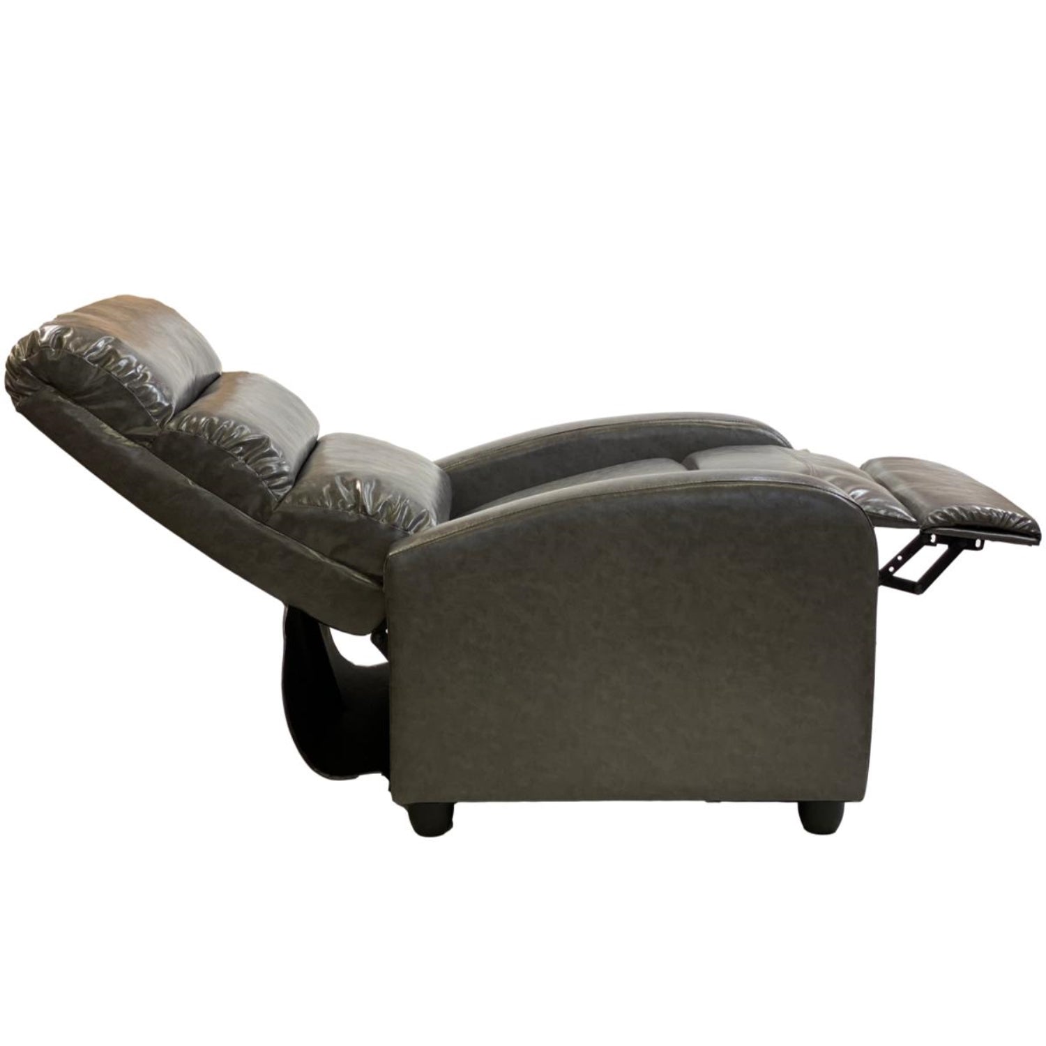 Premium 810 Theatre Gaming Recliner Chair - Ergonomic Grey Leather for Home Theater & Game Room Comfort