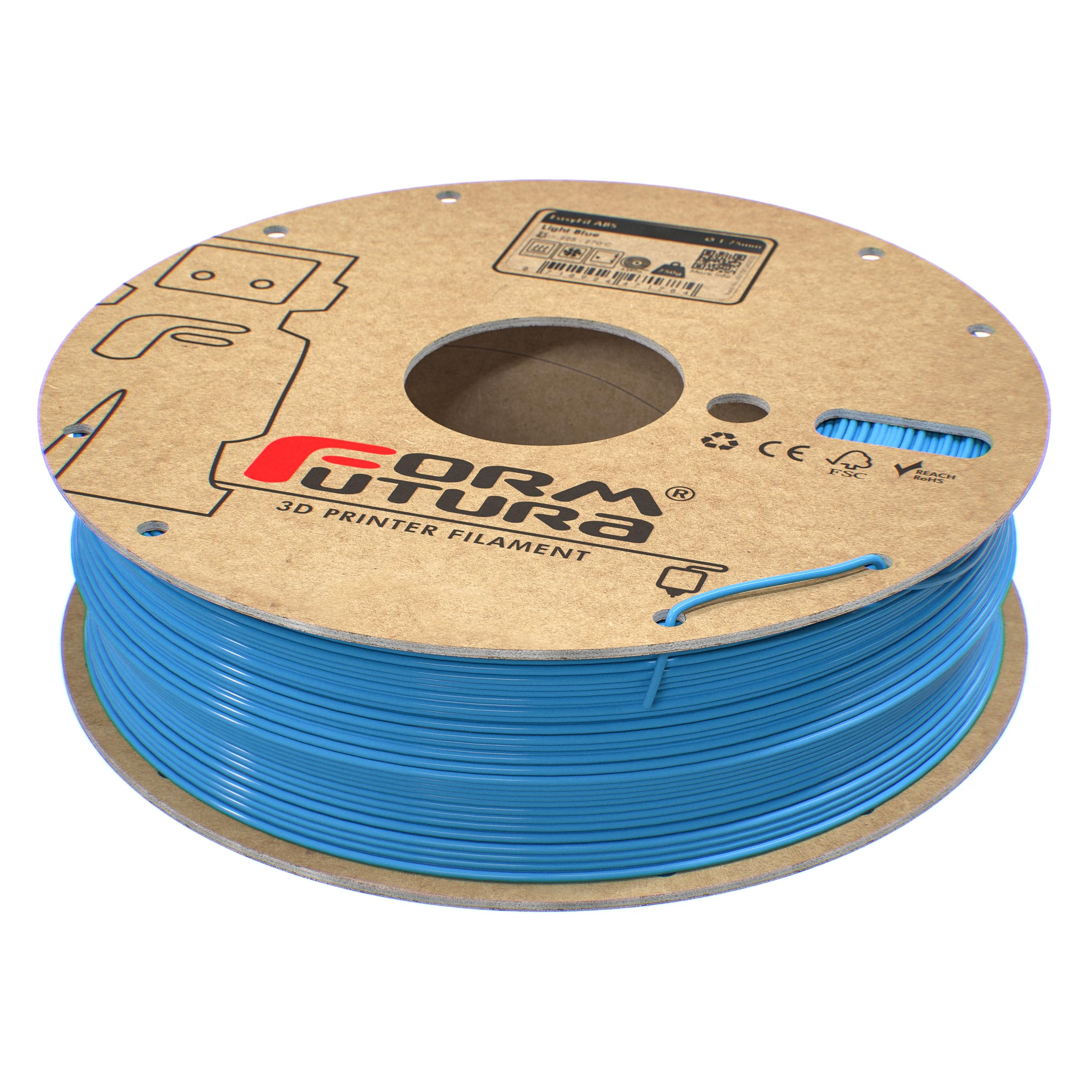 Premium ABS Filament 1.75mm - Light Blue 3D Printer Filament 750g | High Strength & Durability for 3D Printing | Perfect for DIY Projects, Prototyping & Home Decor