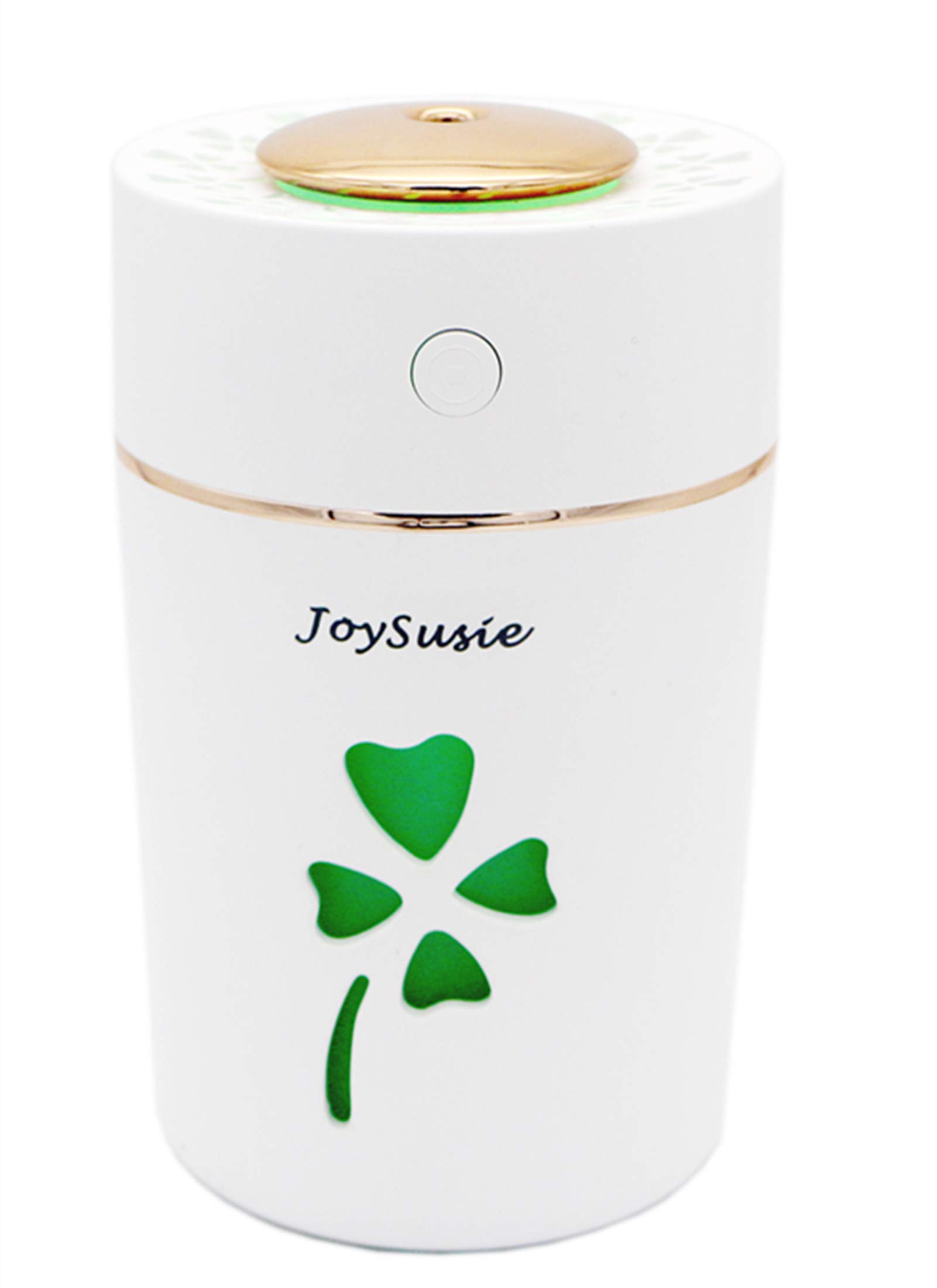 JoySusie Mini USB Humidifier - Portable Ultrasonic Cool Mist Humidifier for Home, Office, Bedroom & Car - 280ml Leak-Proof with Auto Shut-Off & LED Night Light - Perfect for Dry Air Relief While Working, Sleeping or Traveling