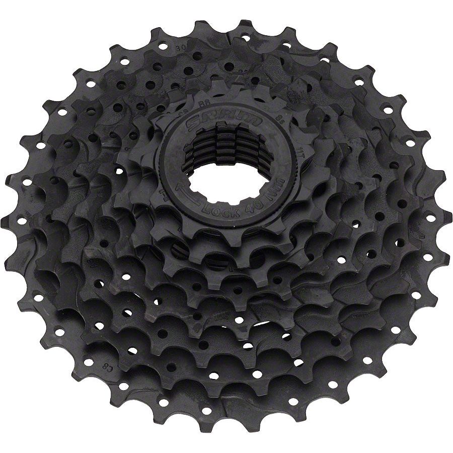 SRAM PG 820 8-Speed Bike Cassette - 11-32T, Black | Compatible with 8-Speed Drivetrains for Road & Mountain Bikes