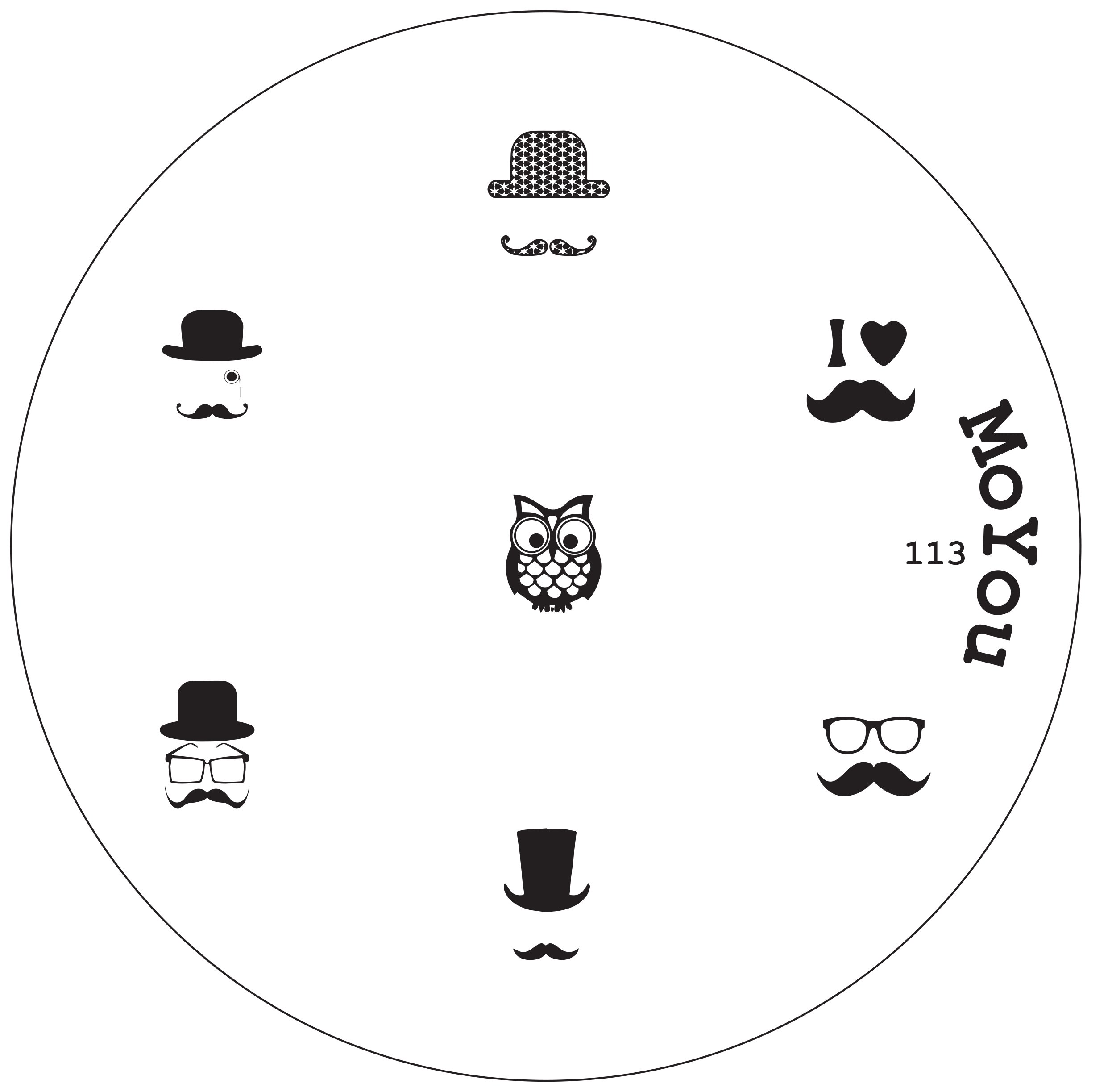 MoYou Nails Original Image Plate 113 - Professional Nail Stamping Kit for Manicure & Nail Art - Easy to Use with Gel, Acrylic or Natural Nails - Create Stunning Salon-Quality Designs at Home - Perfect for DIY Nail Art, Parties & Special Occasions