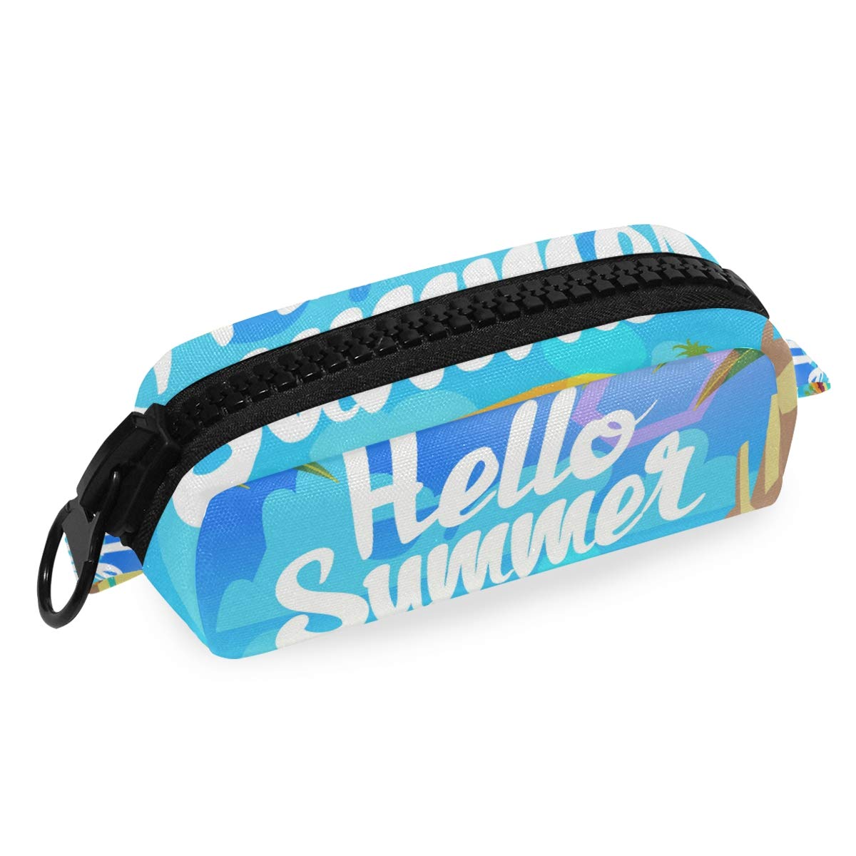 FengJu Large Capacity Pencil Case & Makeup Bag with Heavy Duty Zipper - Perfect for School, Office, Travel & Holiday Organization (Black)