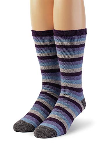 WARRIOR ALPACA SOCKS - Premium Alpaca Wool Hiking Socks for Men & Women, Terry Lined with Comfort Band, Warm Winter Outdoor Socks for Camping, Trekking & Cold Weather Activities