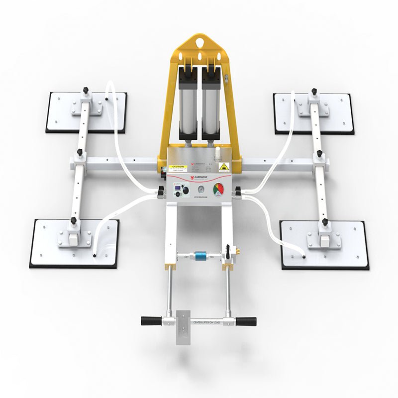 AVLP4 Pro Vacuum Lifter - Heavy Duty Suction Cup Lifter for Glass, Tiles & Smooth Surfaces - Perfect for Construction, Moving & DIY Projects