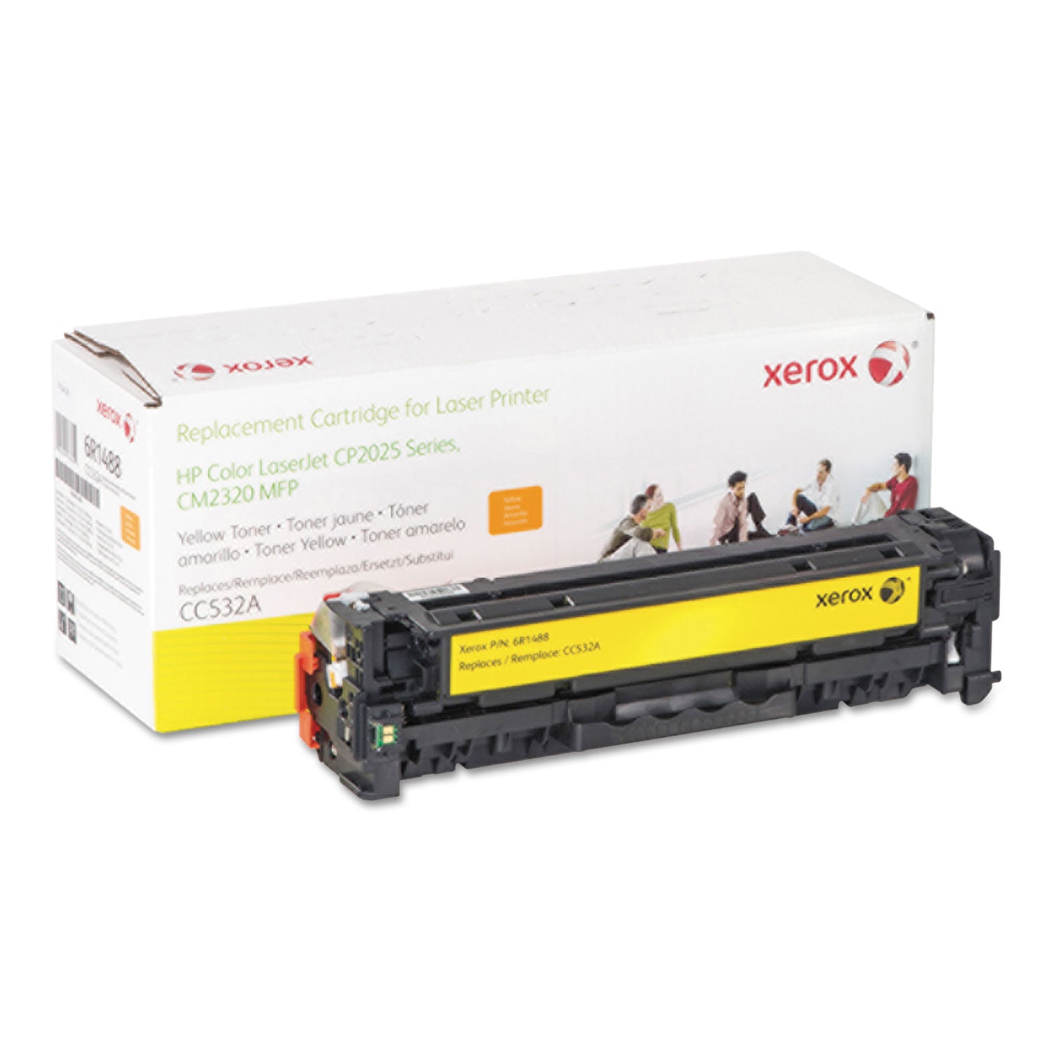 006r01488 High-Yield Replacement Toner Cartridge for HP CC532A (304A) - 2800 Pages | Compatible with HP Printers | Ideal for Office & Home Printing
