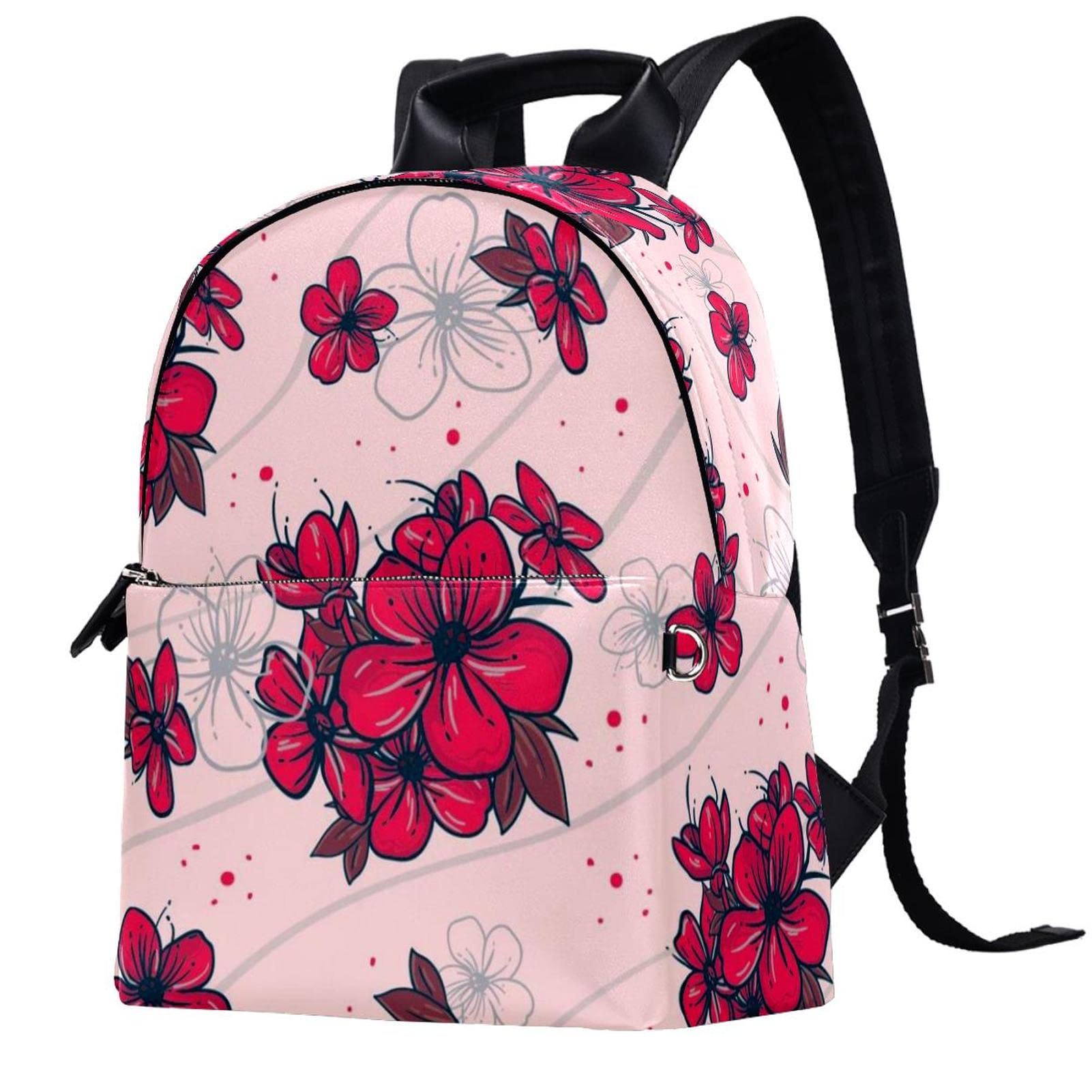 Vintage PU Leather Backpack for Women - 14.5