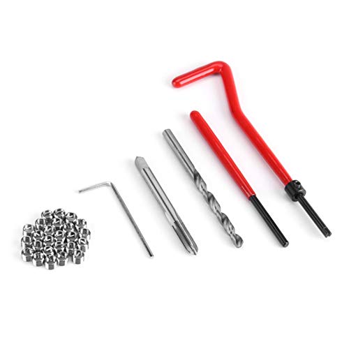30-Piece M5/M6/M8 Thread Repair Insert Kit - Heavy Duty Helicoil Tool Set for Stripped Thread Repair | Compatible with Automotive, Motorcycle & DIY Projects | Includes Rethreading Inserts & Hand Tools