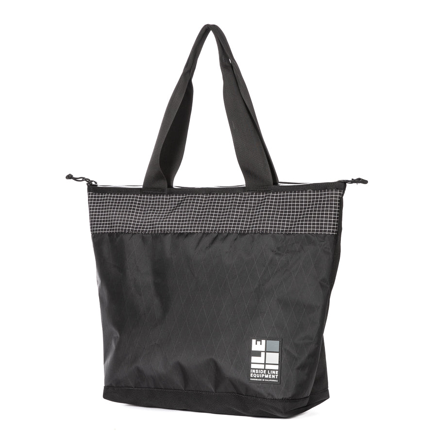 Minimalist Blackout Patchwork Tote Bag - Stylish & Durable for Work, Travel & Everyday Use