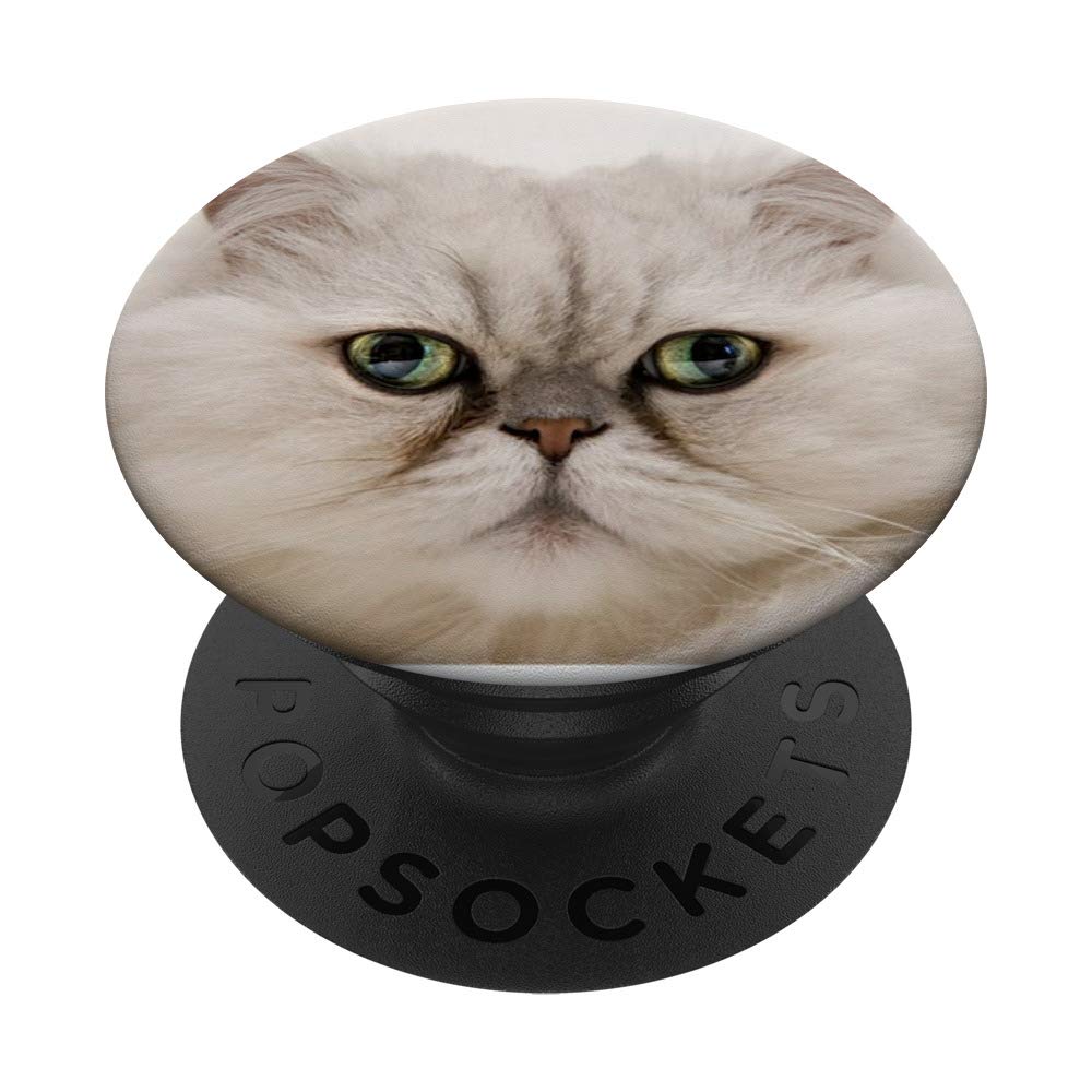 Persian Cat Pop Phone Grip - Swappable PopSocket for Phones & Tablets | Perfect for Selfies, Videos, and Secure Holding