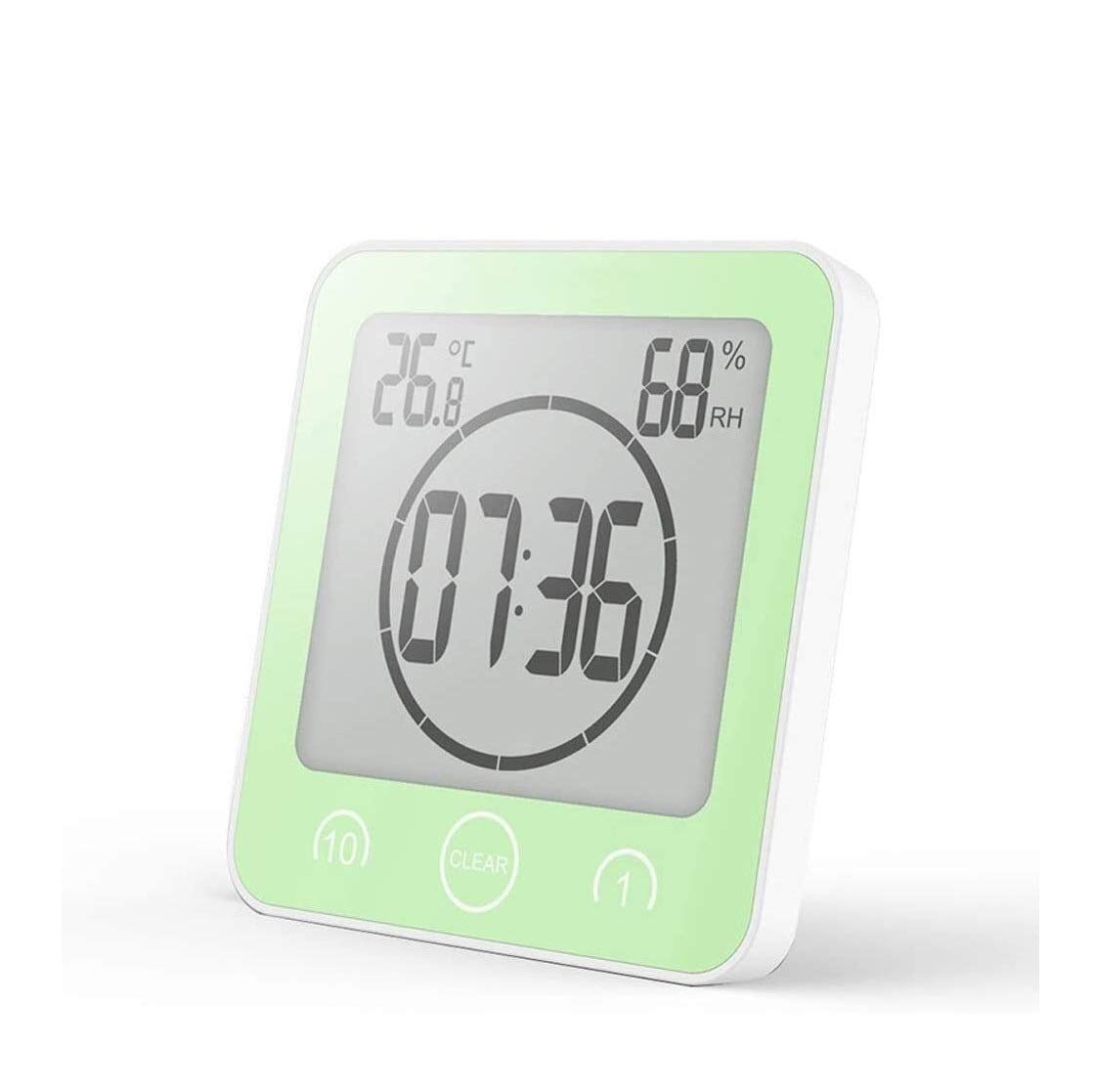 XLAHD Large Digital Wall Clock with Timer - LCD Display, Waterproof, Temperature & Humidity Monitor for Kitchen, Bathroom, Shower - Perfect Cooking Timer & Home Decor