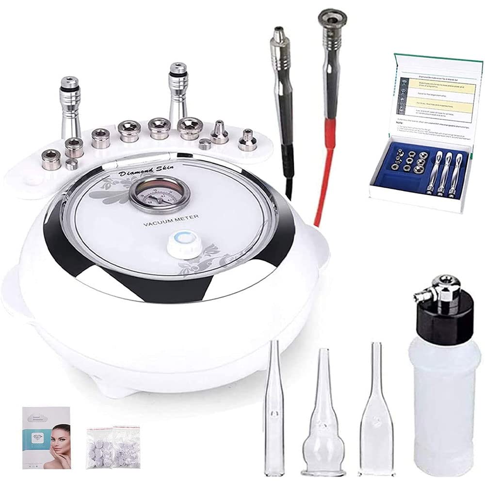 Professional Diamond Microdermabrasion Machine - 3-in-1 Facial Skin Care Device for Home & Salon Use, 65-68cmHg Suction Power - Perfect for Exfoliation, Blackhead Removal & Anti-Aging Treatments