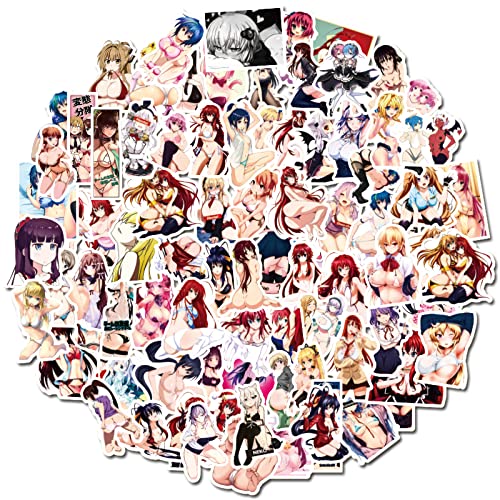 100pcs Anime Sexy Girl Laptop Stickers, Waterproof Pinup Girl Decals for Adults, Durable Vinyl Stickers for Water Bottles, Laptops, Skateboards, Motorcycles, Cars, Bikes, Luggage & Trolley Cases - Perfect for Home, Office, School & Outdoor Adventures