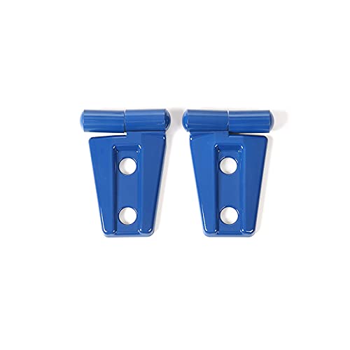 ABS Hood Hinge Cover Decorative Stickers for Jeep Wrangler (2007-2024) - Durable Exterior Car Accessories - Blue - Perfect for Off-Roading & Custom Car Styling
