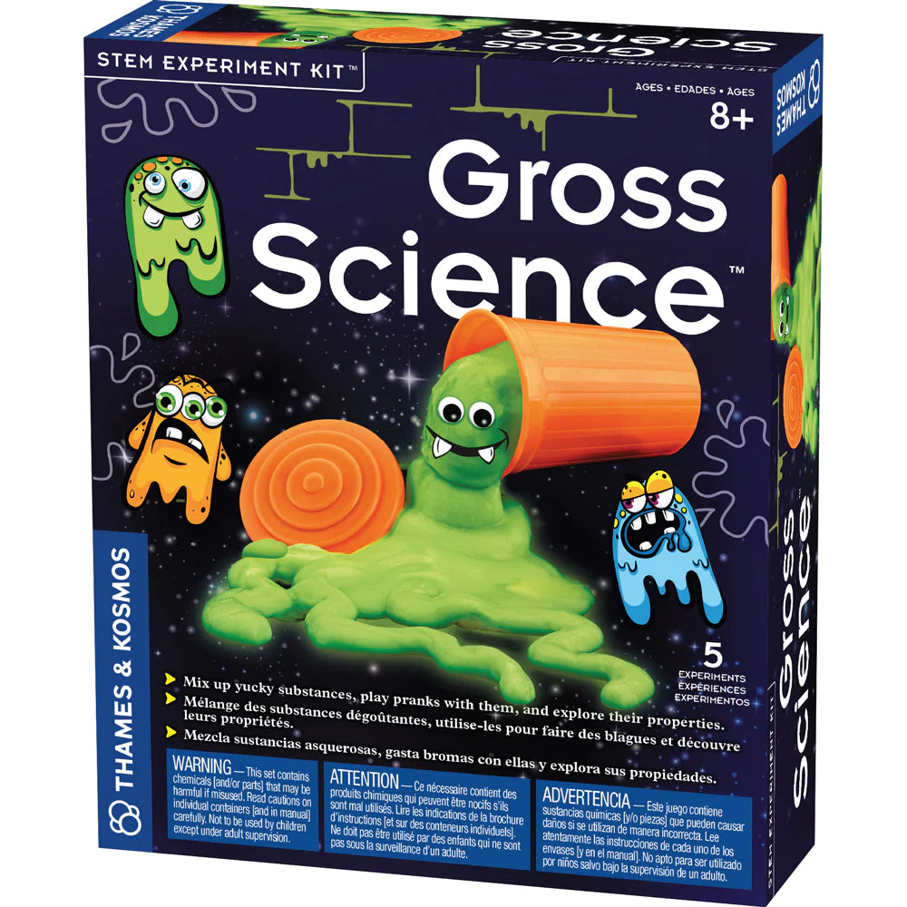 Gross Science Kit for Kids - Fun & Educational STEM Experiments - Explore Bacteria, Slime & More - Perfect for Home & Classroom Science Projects