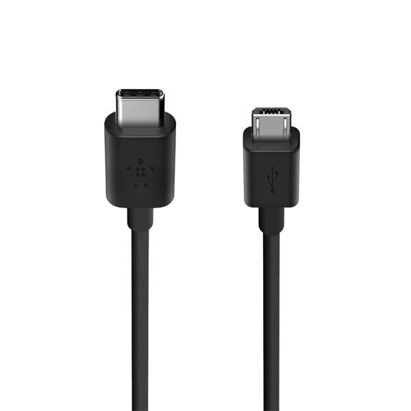 Belkin USB C to Micro USB Cable 6ft (1.8m) Black - Fast Charging & Data Sync for Smartphones, Tablets, Power Banks & More