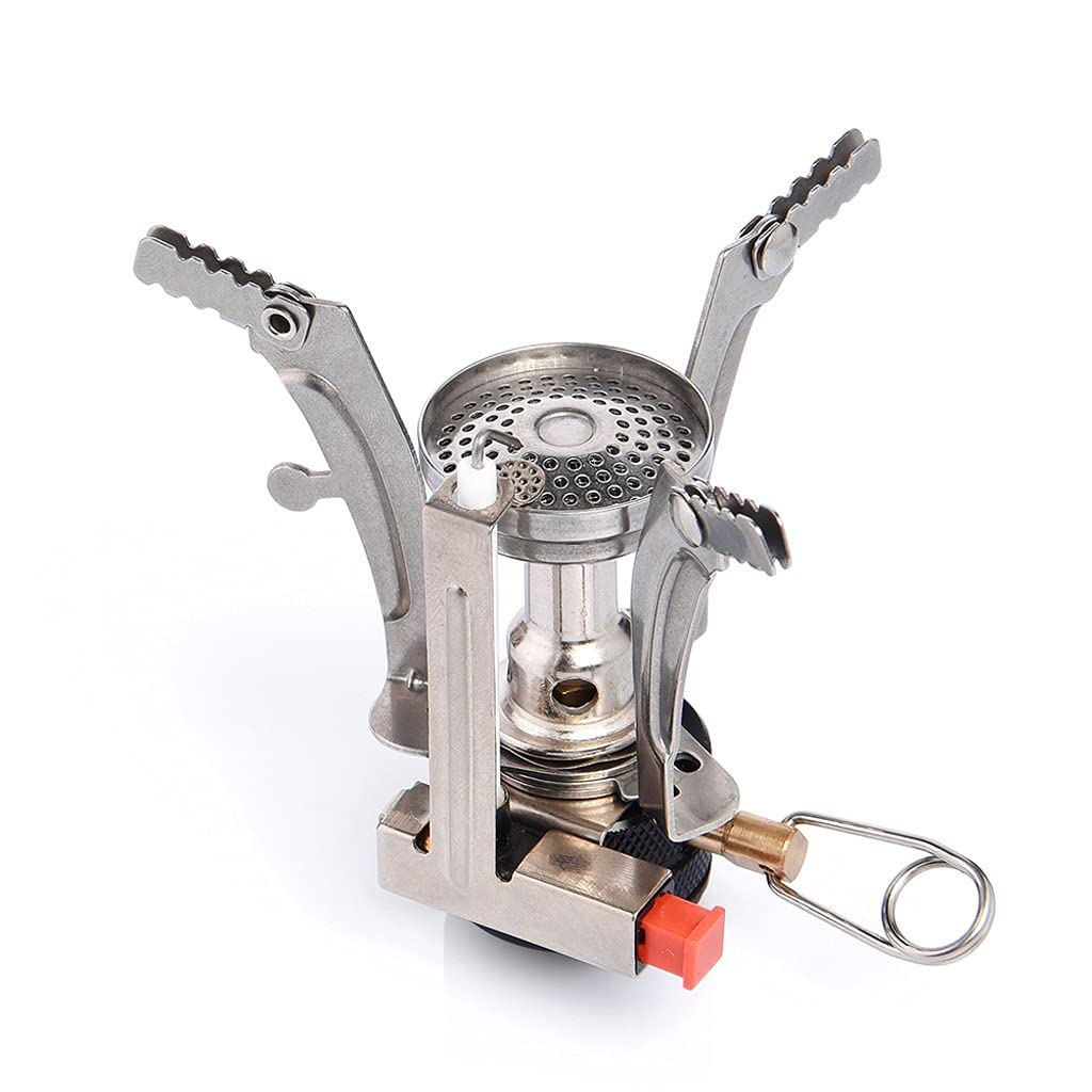 ZLLAN Portable Folding Outdoor Camping Stove - Compact Gas Burner for Hiking, Picnic, BBQ & Backpacking | Lightweight Cookware with Gas Tank | Perfect for Camping Trips, Emergency Cooking & Outdoor Adventures
