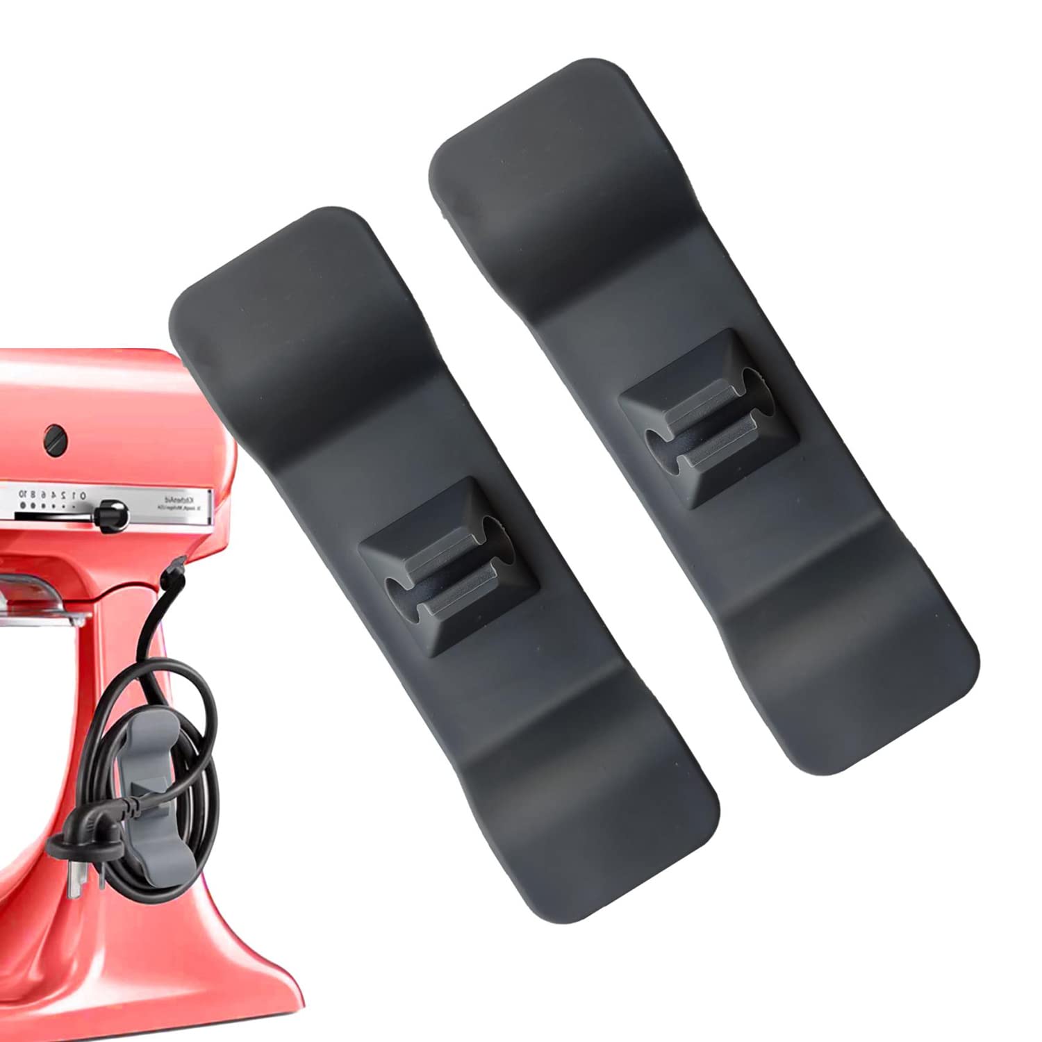 2-Pack Kitchen Appliance Cord Organizer & Wrapper - Universal Cable Management for Mixer, Coffee Maker, Pressure Cooker, Air Fryer - Keep Countertops Tidy & Safe (Perfect for Small Kitchen Appliances)